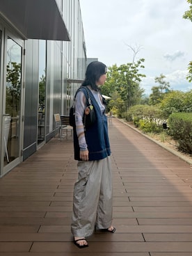 「THE YOn（ザヨン）のアイテム」を使った、maccoさん（レディース・162cm）の秋コーディネート