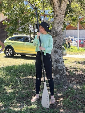 「OOFOS（ウーフォス）の＜OOFOS (ウーフォス) ＞OOriginal サンダル（サンダル）」を使った、maccoさん（レディース・162cm）の秋コーディネート