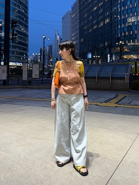 「chuclla（チュクラ）のアイテム」を使った、maccoさん（レディース・162cm）の夏コーディネート
