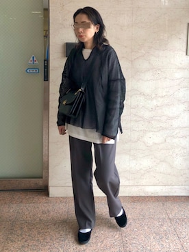 「カンフーシューズ」｜maccoさん（レディース・162cm・30代）の秋コーディネート