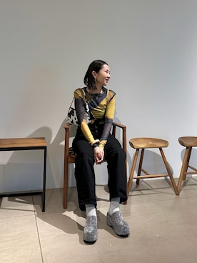 「アイテム（パンプス）」を使った、maccoさん（レディース・162cm）の秋コーディネート