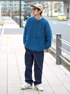 「ADER error（アーダーエラー）のアイテム（シューズ）」を使った、yuumaさん（メンズ・173cm）の冬コーディネート