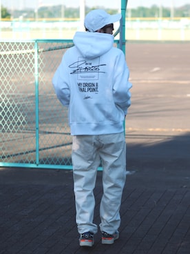 「ADER error（アーダーエラー）のアイテム（シューズ）」を使った、yuumaさん（メンズ・173cm）の冬コーディネート