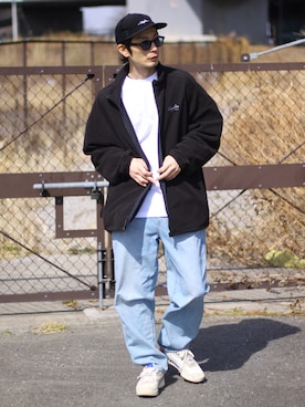 「ADER error（アーダーエラー）のアイテム（シューズ）」を使った、yuumaさん（メンズ・173cm）の春コーディネート