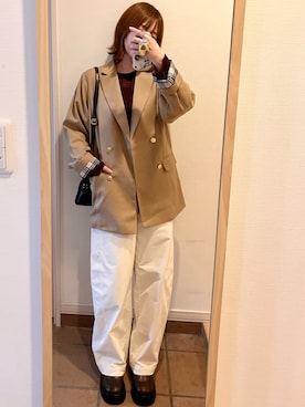 「Port（ポート）のアイテム」を使った、☺︎☺︎☺︎さん（レディース・159cm）の春コーディネート