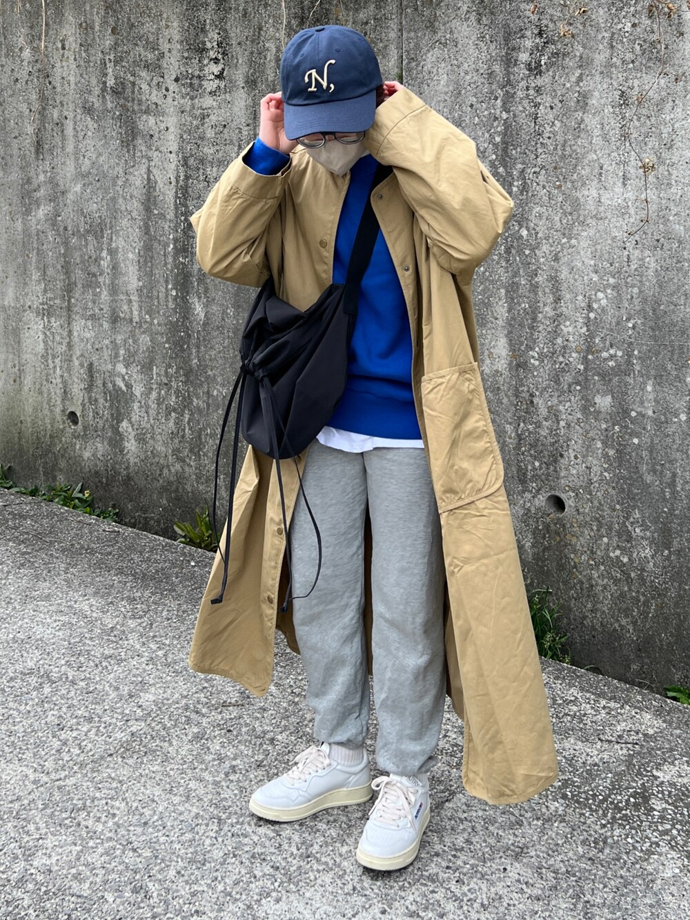 ウェア sansan SAN SAN GEAR] 23FW FLEECE HOODED JACKET MIDNIGHT BLUE 正規品 韓国