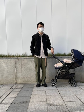 「ONIKI（オニキ）のアイテム（ジャケット/アウター）」を使った、nkshさん（メンズ・170cm）の秋コーディネート