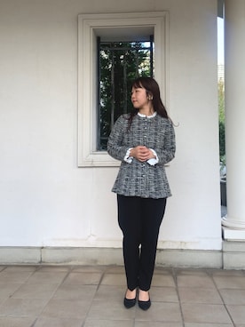 「アイテム（スーツセット）」を使った、たかゆか154cmさん（レディース・154cm）の冬コーディネート