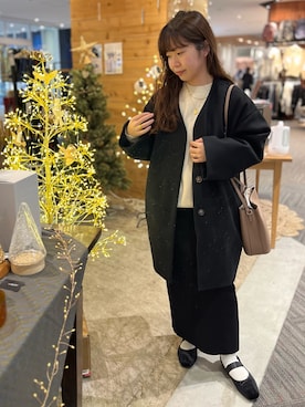 「アイテム（バレエシューズ）」を使った、たかゆか154cmさん（レディース・154cm）の秋コーディネート