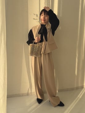 たかゆか154cmさん（レディース・154cm）の冬コーディネート