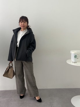 「nissen（ニッセン）のアイテム」を使った、たかゆかさん（レディース・154cm）の秋コーディネート