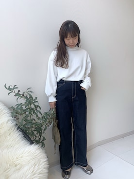 「nissen（ニッセン）のアイテム」を使った、たかゆか154cmさん（レディース・154cm）の秋コーディネート