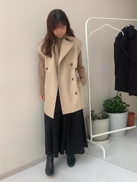 「アイテム（ジャンパースカート）」を使った、たかゆかさん（レディース・154cm）の夏コーディネート