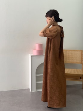 「アイテム（ドレス）」を使った、たかゆか154cmさん（レディース・154cm）の秋コーディネート