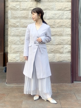 「アイテム（スーツセット）」を使った、たかゆかさん（レディース・154cm）の秋コーディネート