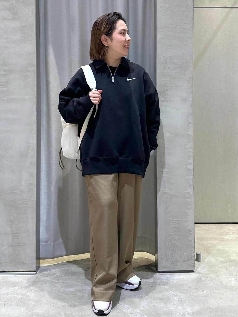 NIKE】オーバーサイズド フェニックスフリース 1/4ジップ ポロ NIKE】オーバーサイズド フェニックスフリース 1/4ジップ ポロ