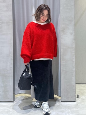 「NERGY（ナージー）のアイテム」を使った、ABECHIさん（レディース・152cm）の冬コーディネート