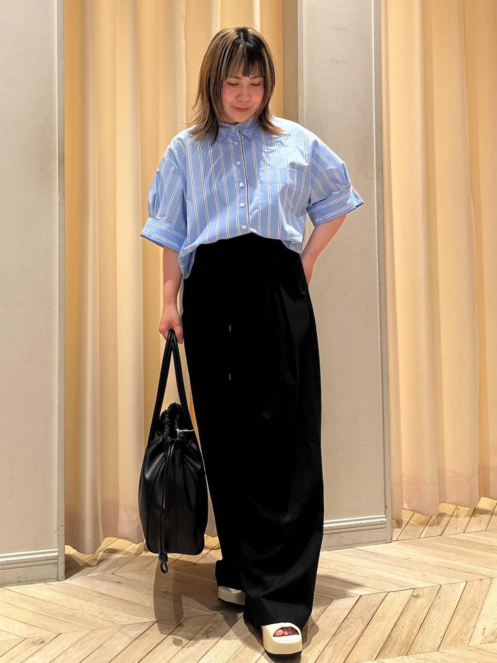 バウンスカフステントラインシャツ ADAM ET ROPE'｜サステナブル