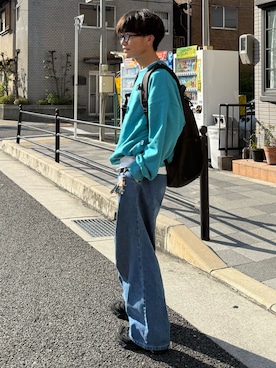 「アイテム（スウェット）」を使った、reijiro さん（メンズ・165cm・20代）の秋コーディネート