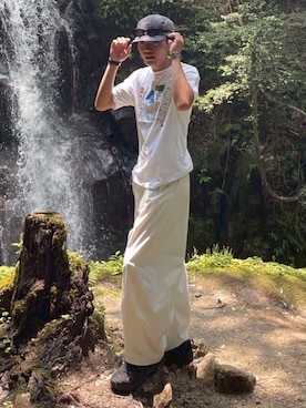 「MERRELL（メレル）のアイテム」を使った、reijiro さん（メンズ・165cm）の夏コーディネート