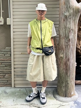 「elldu（エルドゥ）のアイテム」を使った、reijiro さん（メンズ・165cm）の秋コーディネート