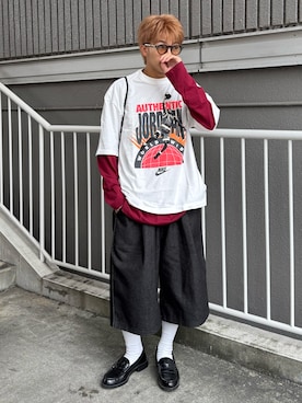 「COLONY 2139（コロニートゥーワンスリーナイン）のアイテム（バッグ）」を使った、reijiro さん（メンズ・165cm）の春コーディネート