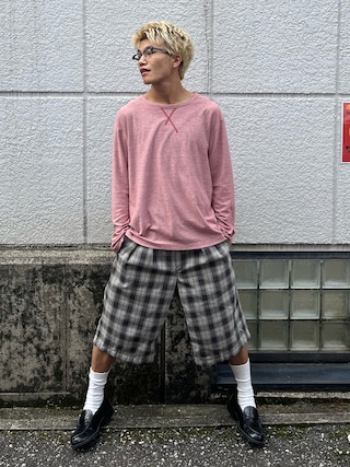 「common gull products.（コモンガルプロダクツ）の誰にも言わないボーダーロンtee（Tシャツ/カットソー）」を使った、reijiro さん（メンズ・165cm）の秋コーディネート