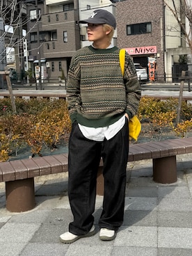 「MERRELL（メレル）のアイテム」を使った、reijiro さん（メンズ・165cm）の冬コーディネート