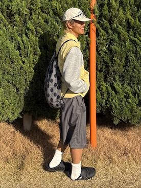 「MERLOT（メルロー）のアイテム」を使った、reijiro さん（メンズ・165cm）の春コーディネート