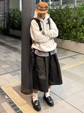 「アイテム（キャップ）」を使った、reijiro さん（メンズ・165cm・20代）の秋コーディネート