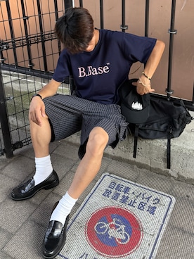 「アイテム（キャップ）」を使った、reijiro さん（メンズ・165cm）の夏コーディネート