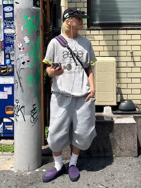 「Unblend（アンブレンド）のアイテム」を使った、reijiro さん（メンズ・165cm）の夏コーディネート