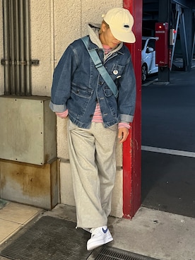 「common gull products.（コモンガルプロダクツ）のアイテム」を使った、reijiro さん（メンズ・165cm）の春コーディネート