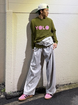 「アイテム（ボディバッグ/ウエストポーチ）」を使った、reijiro さん（メンズ・165cm）の秋コーディネート