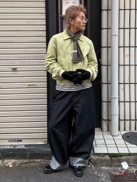 「AURALEE（オーラリー）のアイテム」を使った、reijiro さん（メンズ・165cm）の冬コーディネート