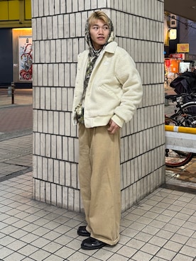 「アイテム（パーカー）」を使った、reijiro さん（メンズ・165cm・20代）の冬コーディネート