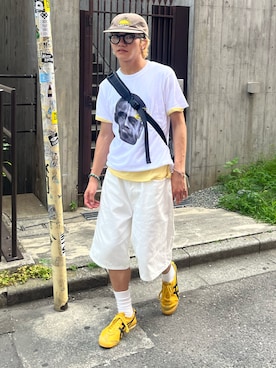 「MEMECLE（メメクル）のアイテム」を使った、reijiro さん（メンズ・165cm）の夏コーディネート