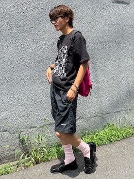 「OUTDOOR PRODUCTS（アウトドアプロダクツ）のアイテム（バックパック/リュック）」を使った、reijiro さん（メンズ・165cm）の夏コーディネート