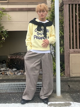 「Adoon plain（アドーンプレーン）のアイテム」を使った、reijiro さん（メンズ・165cm）の春コーディネート