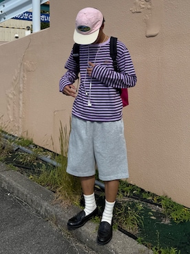 「アイテム（帽子）」を使った、reijiro さん（メンズ・165cm）の秋コーディネート