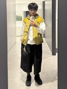 「アイテム（バックパック/リュック）」を使った、reijiro さん（メンズ・165cm）の秋コーディネート