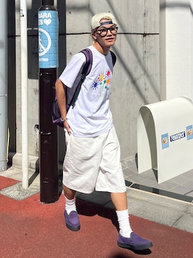 「Unblend（アンブレンド）のアイテム」を使った、reijiro さん（メンズ・165cm）の夏コーディネート