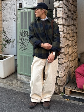 「アイテム（ブレスレット）」を使った、reijiro さん（メンズ・165cm）の冬コーディネート