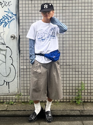 「common gull products.(コモンガルプロダクツ)の薫る朝にこのジョーツ(その他パンツ)」を使った、reijiro さん(メンズ・165cm)の秋コーディネート