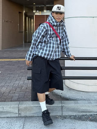 「MERRELL（メレル）のモアブ3　シンセティック　ゴアテックス（スニーカー）」を使った、reijiro さん（メンズ・165cm）の秋コーディネート