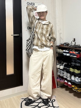 「elldu（エルドゥ）のアイテム」を使った、reijiro さん（メンズ・165cm）の春コーディネート