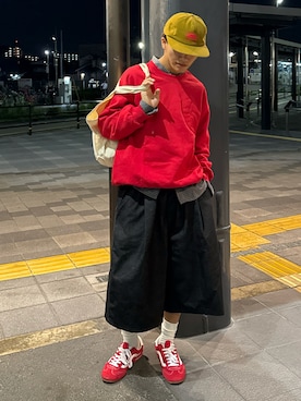 「L.L.Bean（エルエルビーン）のアイテム（トートバッグ）」を使った、reijiro さん（メンズ・165cm）の秋コーディネート