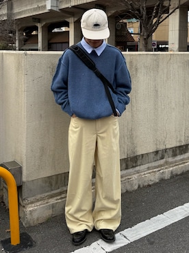 「Unblend（アンブレンド）のアイテム」を使った、reijiro さん（メンズ・165cm）の春コーディネート