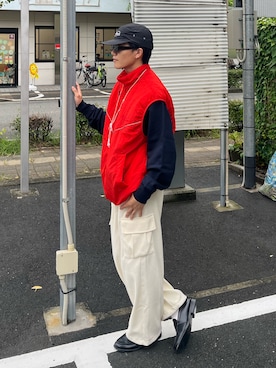 「ベストコーデ」｜「アイテム（キャップ）」を使った、reijiro さん（メンズ・165cm）の秋コーディネート