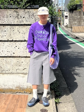 「2CUBE（トゥキューブ）のMetro Round(Clear-eyewear)（Glasses、その他）」を使った、reijiro さん（メンズ・165cm）の春コーディネート